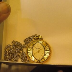 Lucerne Gold-Tone Pendant Watch Necklace - Gold
